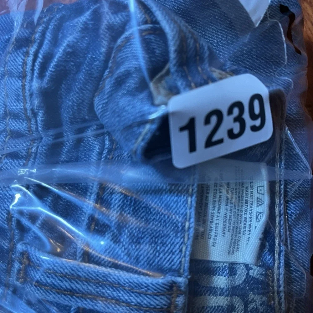 Ariat FR M4 Low Rise Boot Cut Jeans Mens 38x30 Blue Light Wash Workwear Cowboy
